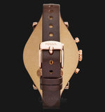 Buy Shop Fossil Boyfriend White Dial Brown Leather Strap Watch for Women - ES3616 USA Online
