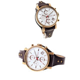 Buy Shop Fossil Boyfriend White Dial Brown Leather Strap Watch for Women - ES3616 USA Online