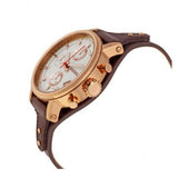 Buy Shop Fossil Boyfriend White Dial Brown Leather Strap Watch for Women - ES3616 USA Online