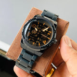 Buy Shop Fossil Bronson Automatic Skeleton Black Dial Black Steel Strap Watch for Men - ME3217 USA Online