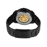 Buy Shop Fossil Bronson Automatic Skeleton Black Dial Black Steel Strap Watch for Men - ME3217 USA Online