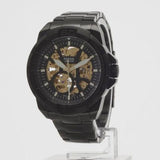 Buy Shop Fossil Bronson Automatic Skeleton Black Dial Black Steel Strap Watch for Men - ME3217 USA Online