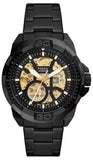 Buy Shop Fossil Bronson Automatic Skeleton Black Dial Black Steel Strap Watch for Men - ME3217 USA Online