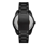 Buy Shop Fossil Bronson Automatic Skeleton Black Dial Black Steel Strap Watch for Men - ME3256 USA Online