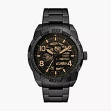 Buy Shop Fossil Bronson Automatic Skeleton Black Dial Black Steel Strap Watch for Men - ME3256 USA Online