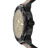 Buy Shop Fossil Bronson Automatic Skeleton Black Dial Brown Leather Strap Watch for Men - ME3219 USA Online