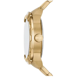 Buy Shop Fossil Bronson Automatic Skeleton Black Dial Gold Steel Strap Watch for Men - ME3257 USA Online