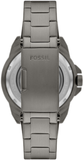 Buy Shop Fossil Bronson Automatic Skeleton Black Dial Grey Steel Strap Watch for Men - ME3218 USA Online