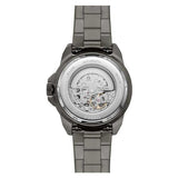 Buy Shop Fossil Bronson Automatic Skeleton Black Dial Grey Steel Strap Watch for Men - ME3218 USA Online