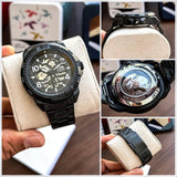 Buy Shop Fossil Bronson Automatic Skeleton Black Dial Grey Steel Strap Watch for Men - ME3255 USA Online