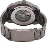 Buy Shop Fossil Bronson Automatic Skeleton Black Dial Grey Steel Strap Watch for Men - ME3255 USA Online