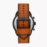 Buy Shop Fossil Bronson Black Dial Brown Leather Strap Watch for Men - FS5714 USA Online