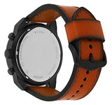 Buy Shop Fossil Bronson Black Dial Brown Leather Strap Watch for Men - FS5714 USA Online