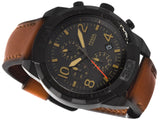 Buy Shop Fossil Bronson Black Dial Brown Leather Strap Watch for Men - FS5714 USA Online