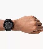 Buy Shop Fossil Bronson Chronograph Black Dial Black Steel Strap Watch for Men - FS5712 USA Online