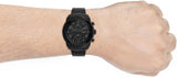 Buy Shop Fossil Bronson Chronograph Black Dial Black Steel Strap Watch for Men - FS5712 USA Online