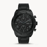 Buy Shop Fossil Bronson Chronograph Black Dial Black Steel Strap Watch for Men - FS5712 USA Online