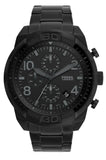 Buy Shop Fossil Bronson Chronograph Black Dial Black Steel Strap Watch for Men - FS5712 USA Online
