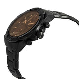 Buy Shop Fossil Bronson Chronograph Black Dial Black Steel Strap Watch for Men - FS5851 USA Online