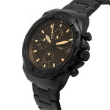 Buy Shop Fossil Bronson Chronograph Black Dial Black Steel Strap Watch for Men - FS5851 USA Online