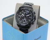 Buy Shop Fossil Bronson Chronograph Black Dial Black Steel Strap Watch for Men - FS5853 USA Online