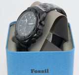 Buy Shop Fossil Bronson Chronograph Black Dial Black Steel Strap Watch for Men - FS5853 USA Online