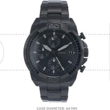 Buy Shop Fossil Bronson Chronograph Black Dial Black Steel Strap Watch for Men - FS5853 USA Online