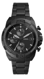 Buy Shop Fossil Bronson Chronograph Black Dial Black Steel Strap Watch for Men - FS5853 USA Online