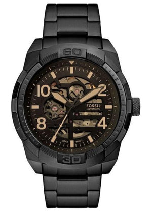 Buy Shop Fossil Bronson Chronograph Black Dial Black Steel Strap Watch for Men - FS5876 USA Online