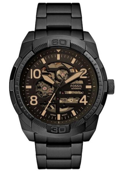 Buy Shop Fossil Bronson Chronograph Black Dial Black Steel Strap Watch for Men - FS5876 USA Online