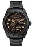 Buy Shop Fossil Bronson Chronograph Black Dial Black Steel Strap Watch for Men - FS5876 USA Online