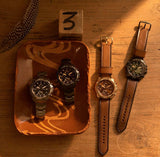 Buy Shop Fossil Bronson Chronograph Black Dial Brown Leather Strap Watch for Men - FS5856 USA Online