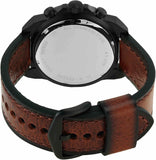 Buy Shop Fossil Bronson Chronograph Black Dial Brown Leather Strap Watch for Men - FS5856 USA Online
