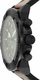Buy Shop Fossil Bronson Chronograph Black Dial Brown Leather Strap Watch for Men - FS5856 USA Online