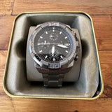 Buy Shop Fossil Bronson Chronograph Black Dial Grey Steel Strap Watch for Men - FS5852 USA Online