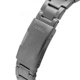 Buy Shop Fossil Bronson Chronograph Black Dial Grey Steel Strap Watch for Men - FS5852 USA Online