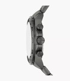 Buy Shop Fossil Bronson Chronograph Black Dial Grey Steel Strap Watch for Men - FS5852 USA Online