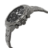 Buy Shop Fossil Bronson Chronograph Black Dial Silver Steel Strap Watch for Men - FS5710 USA Online