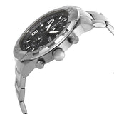 Buy Shop Fossil Bronson Chronograph Black Dial Silver Steel Strap Watch for Men - FS5710 USA Online