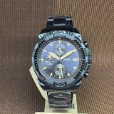 Buy Shop Fossil Bronson Chronograph Blue Dial Blue Steel Strap Watch for Men - FS5916 USA Online