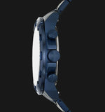 Buy Shop Fossil Bronson Chronograph Blue Dial Blue Steel Strap Watch for Men - FS5916 USA Online