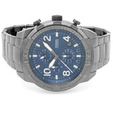 Buy Shop Fossil Bronson Chronograph Blue Dial Grey Steel Strap Watch for Men - FS5711 USA Online