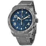 Buy Shop Fossil Bronson Chronograph Blue Dial Grey Steel Strap Watch for Men - FS5711 USA Online
