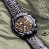 Buy Shop Fossil Bronson Chronograph Brown Dial Brown Leather Strap Watch for Men - FS5713 USA Online
