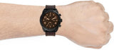 Buy Shop Fossil Bronson Chronograph Brown Dial Brown Leather Strap Watch for Men - FS5713 USA Online