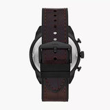 Buy Shop Fossil Bronson Chronograph Brown Dial Brown Leather Strap Watch for Men - FS5713 USA Online