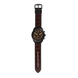 Buy Shop Fossil Bronson Chronograph Brown Dial Brown Leather Strap Watch for Men - FS5713 USA Online