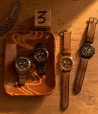 Buy Shop Fossil Bronson Chronograph Brown Dial Brown Leather Strap Watch for Men - FS5857 USA Online