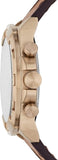 Buy Shop Fossil Bronson Chronograph Brown Dial Brown Leather Strap Watch for Men - FS5857 USA Online