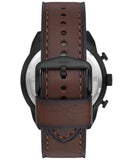 Buy Shop Fossil Bronson Chronograph Brown Dial Brown Leather Strap Watch for Men - FS5875 USA Online